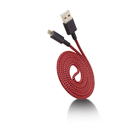 Bluehive Chevron Micro USB Charge & Sync Cable, Red, 3-ft Composite_or_Mixed