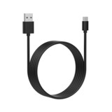 Bluehive Type-C Charger & Sync Cable, Matte Black, 6-ft Front_Three_Fourths_Angled_Right