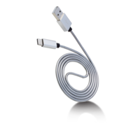 Bluehive Type-C Charger & Sync Cable, Metal, Gold, 3-ft Front_Angled_Right