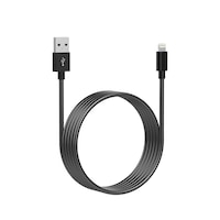 Bluehive Lightning Charger & Sync Cable, Metal, Compatible with Select Apple Devices, Red, 6-ft Front_Three_Fourths_Angled_Right