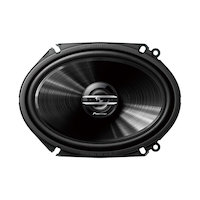 Pioneer TS-G6820S 250W Car Speakers, Black, 6-in x 8-in Front_Flat