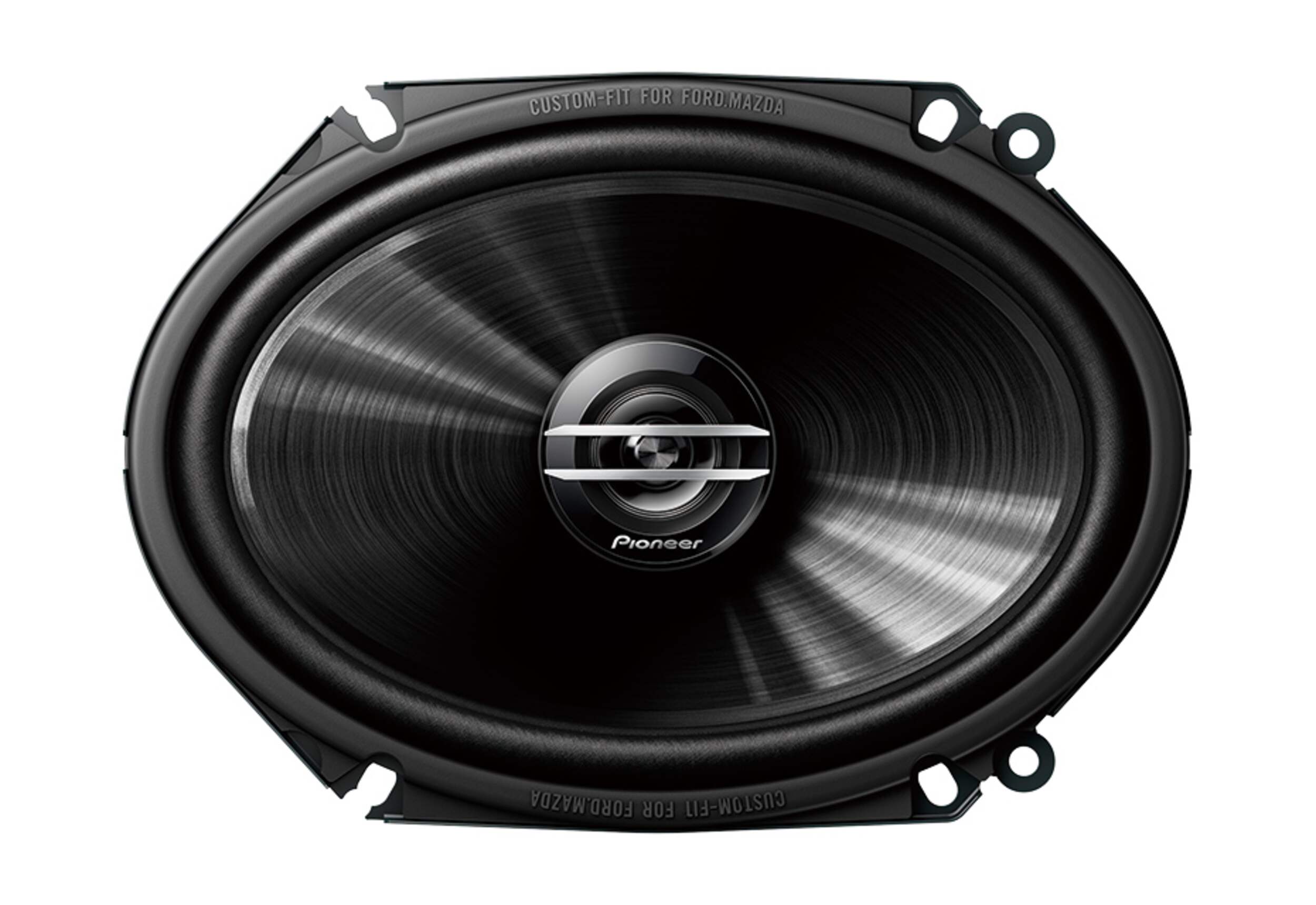 Pioneer TS-G6820S 250W Car Speakers, Black, 6-in x 8-in Front_Flat