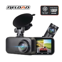 Reload Dual 1080p Dash Camera with Motion Detection, 2.7-in Screen, Front & Rear Recording Front_Three_Fourths_Angled_Left