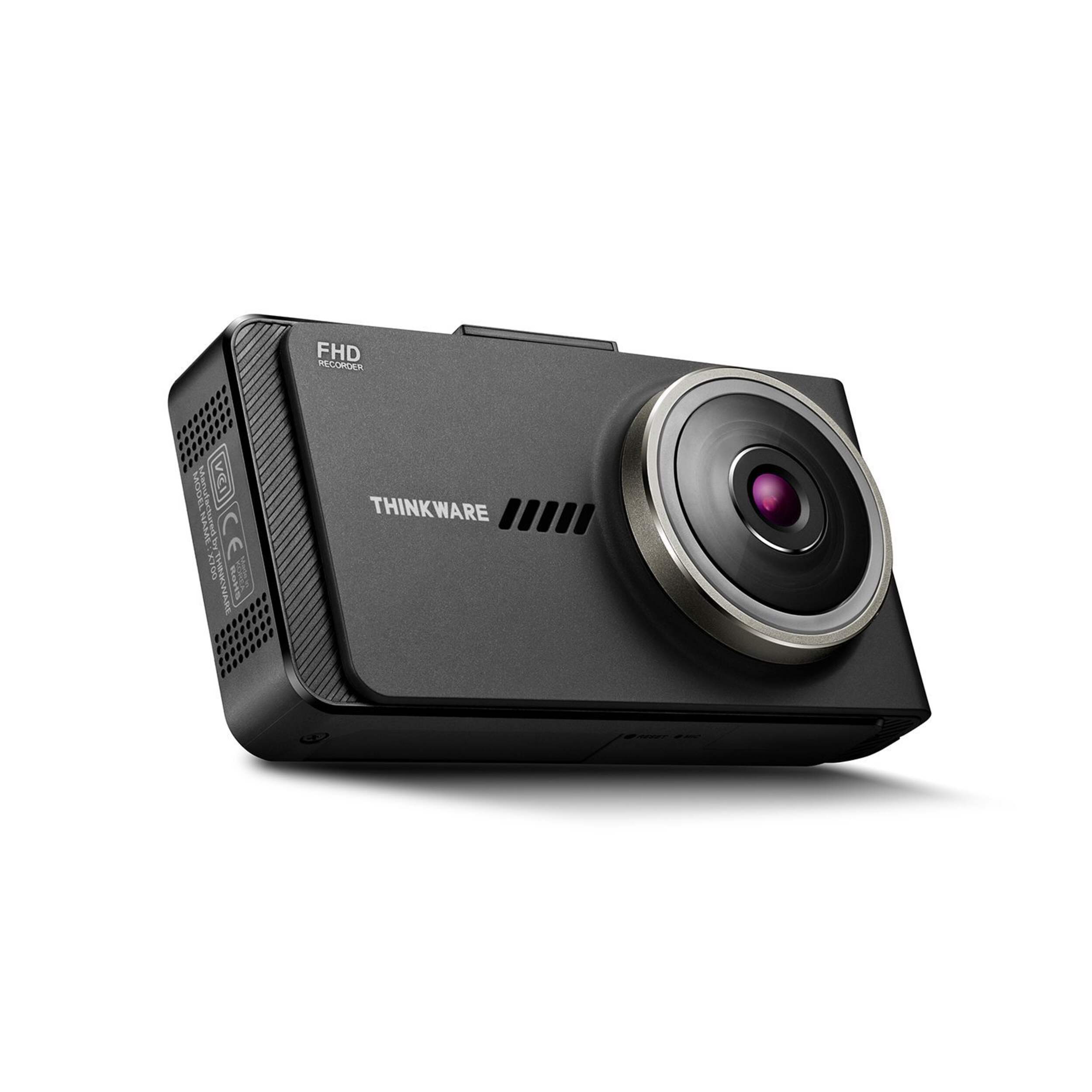 THINKWARE X700 1080P Dual Dash Cam Bundle with LCD Touchscreen Front_Angled_Right