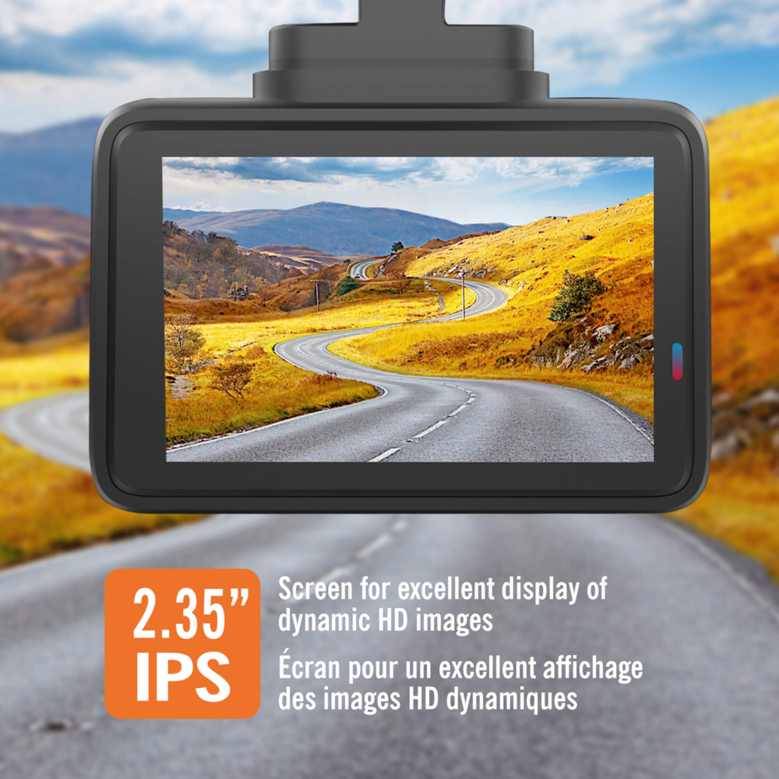 Reload 1080p Dashcam with a 2.35in IPS Screen & 16GB Memory Card