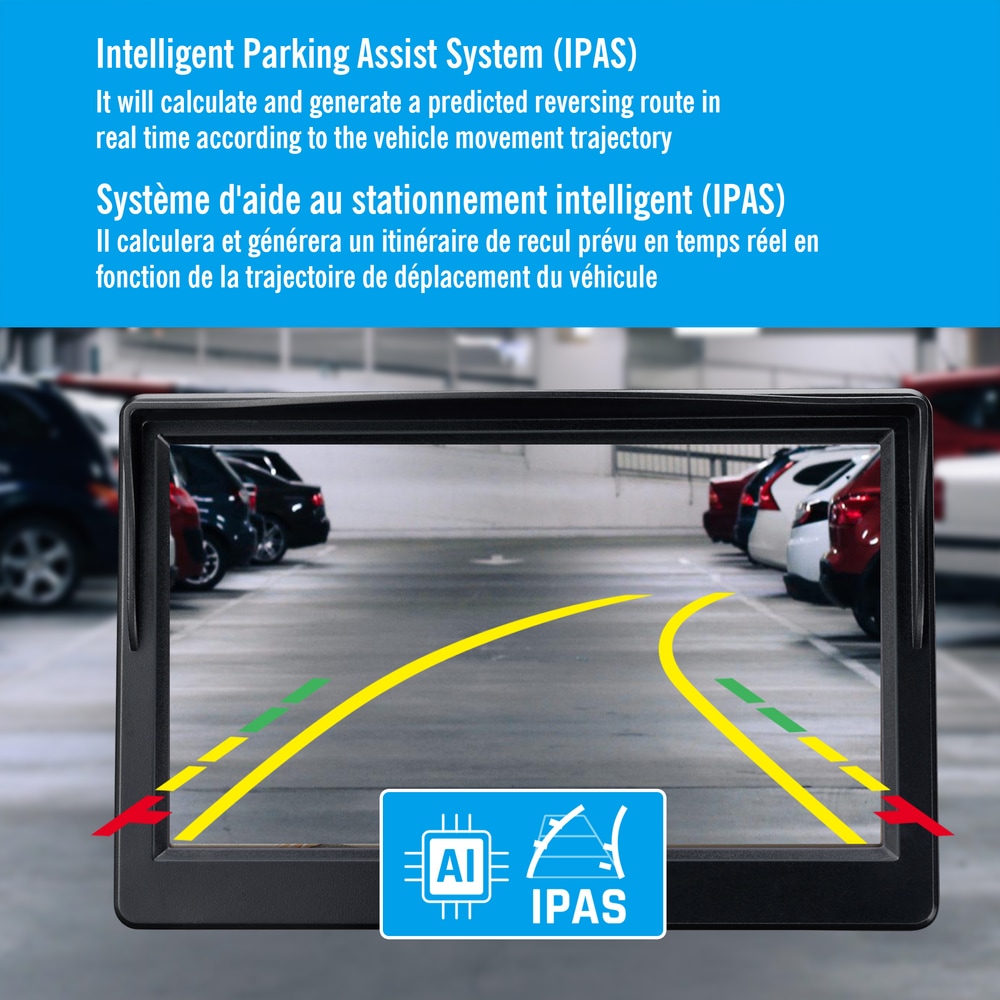 Reload 720p HD Wired Back Up Camera with a 5in HD Monitor & Suction