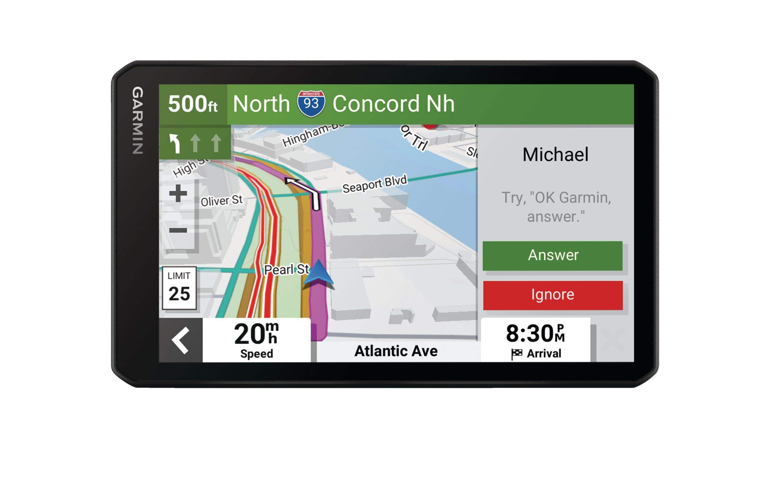 GPS Garmin DriveCam 76 avec caméra de tableau de bord intégrée Front_Flat