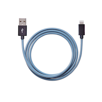 Bluehive Lightning Charger & Sync Cable, Fishnet, Compatible with New Apple Devices, 3-ft Front_Flat