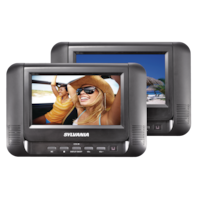 Sylvania Twin Portable DVD Player with 7-in Display Front_Flat