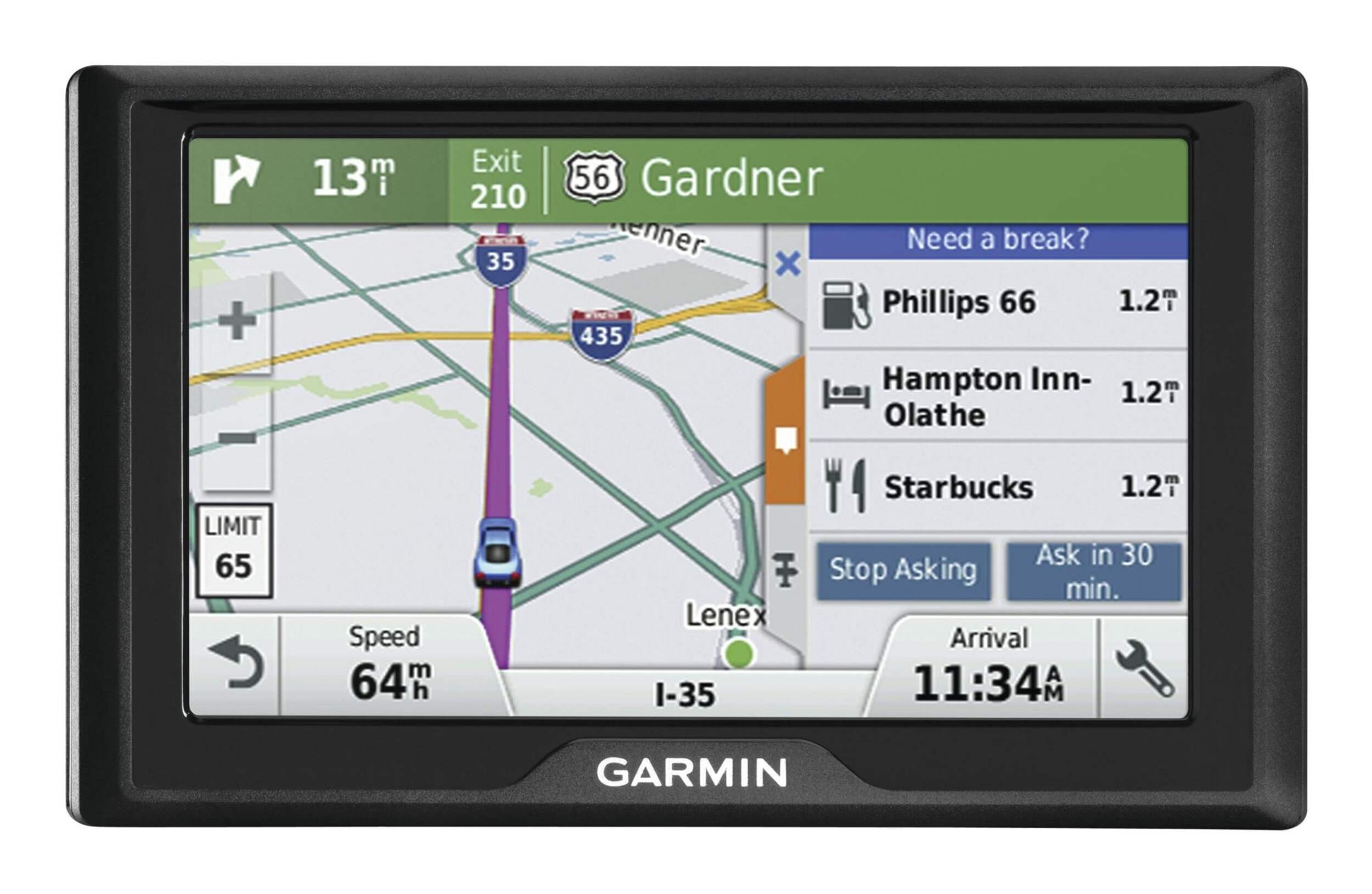 Garmin Drive 50LM Car GPS, 5-in Front_Flat