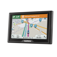 GPS Garmin Drive 51 LM avec écran de 5 po, mises à jour à vie des cartes, indications vocales pas à pas, accès direct Front_Three_Fourths_Angled_Right