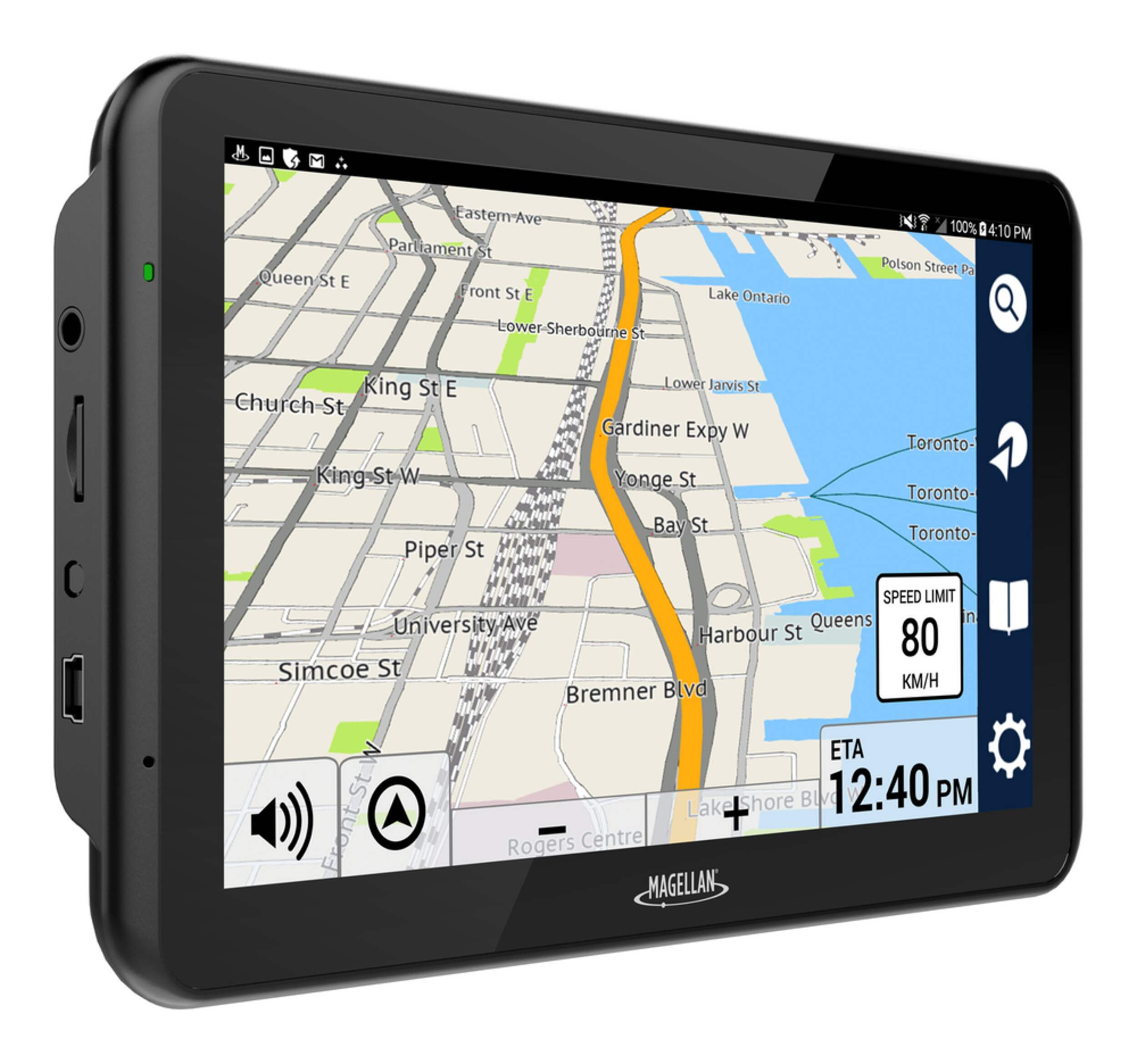 Magellan RoadMate 7722-LM GPS, 7-in Front_Angled_Right