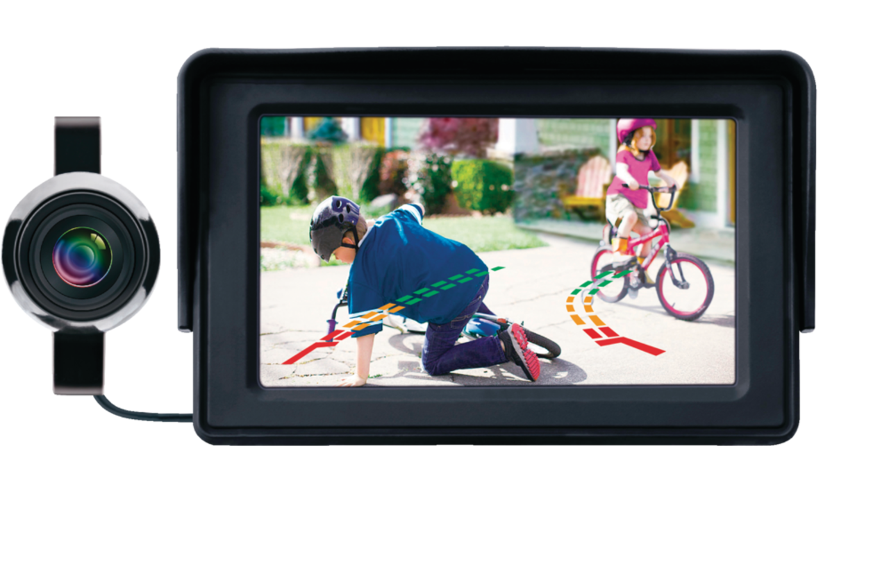 Caméra de Recul Voiture avec 4,3 Pouces Écran LCD Moniteur Camera