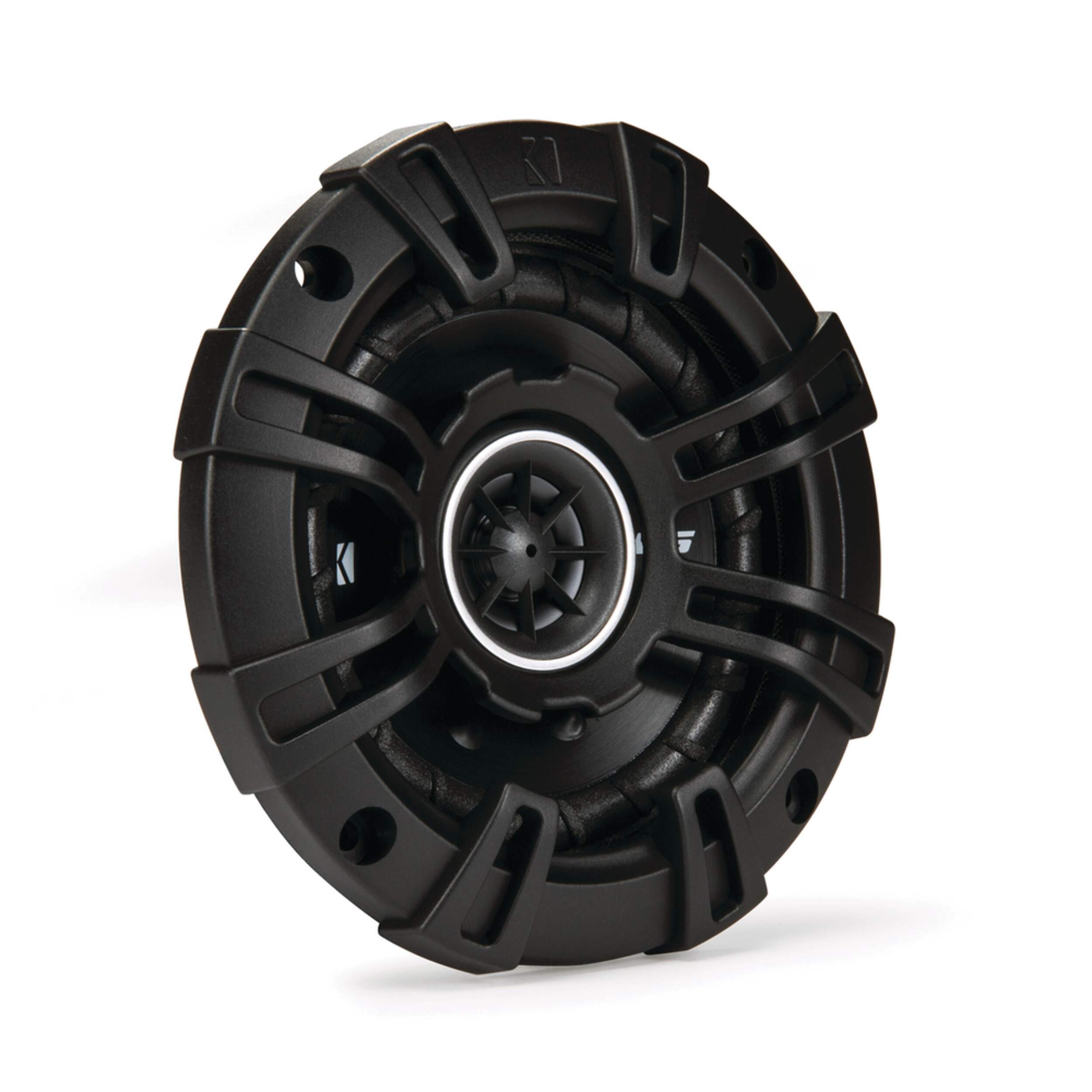 Kicker DSC404 Coaxial 50W Car Speakers, Pair, 4-in Front_Angled_Right