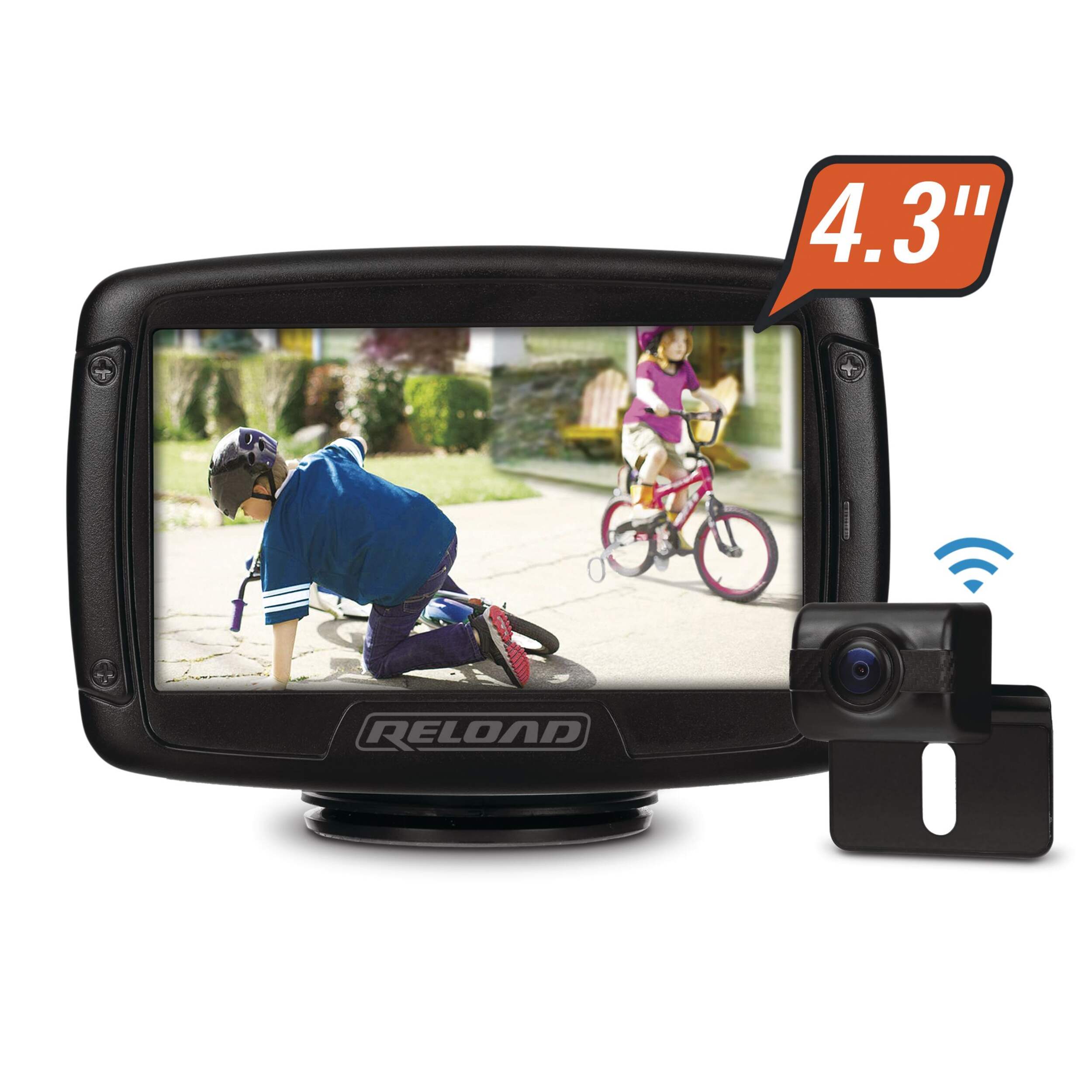 Reload Wireless Backup Camera with 4.3-in Monitor Front_Three_Fourths_Angled_Left