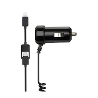 Scosche Lightning and Micro USB Car Charger