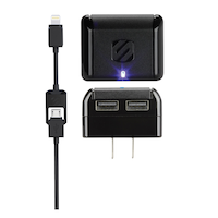 Scosche Lightning and Micro USB Dual USB Charger