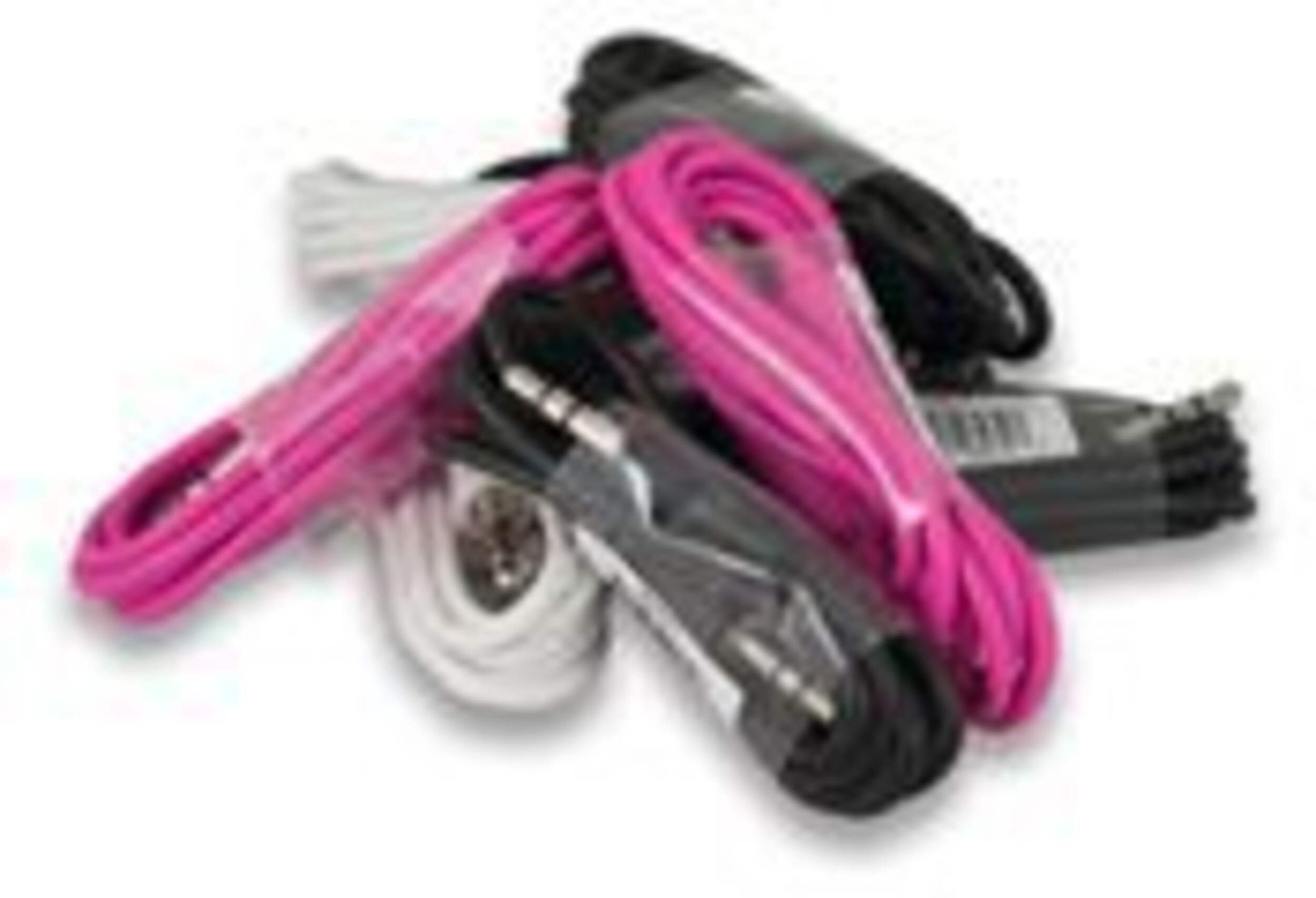 3.5mm Aux Cable, or iPods, iPhones, iPads, Android Smartphone, Tablet, Home, Assorted, 3-ft Composite_or_Mixed
