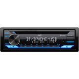 JVC KD-T710BT Single DIN/ AM/FM / CD / MP3 / USB / AUX Input Car Stereo Receiver with Bluetooth Front_Flat