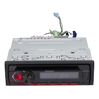 Récepteur stéréo pour l'auto Pioneer simple DIN/USB/CD avec port USB Front_Elevated