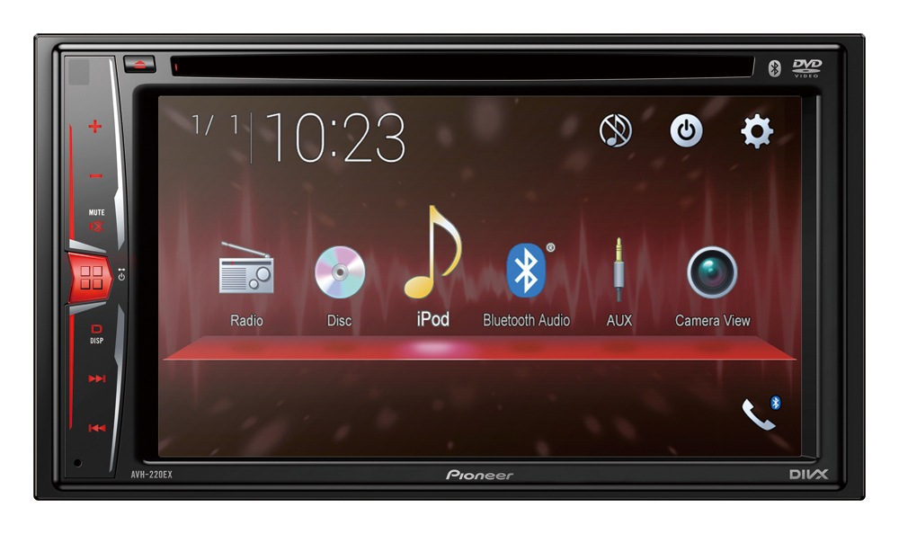 Pioneer AVH220EX BT Double DIN Multimedia / DVD Car Stereo Receiver