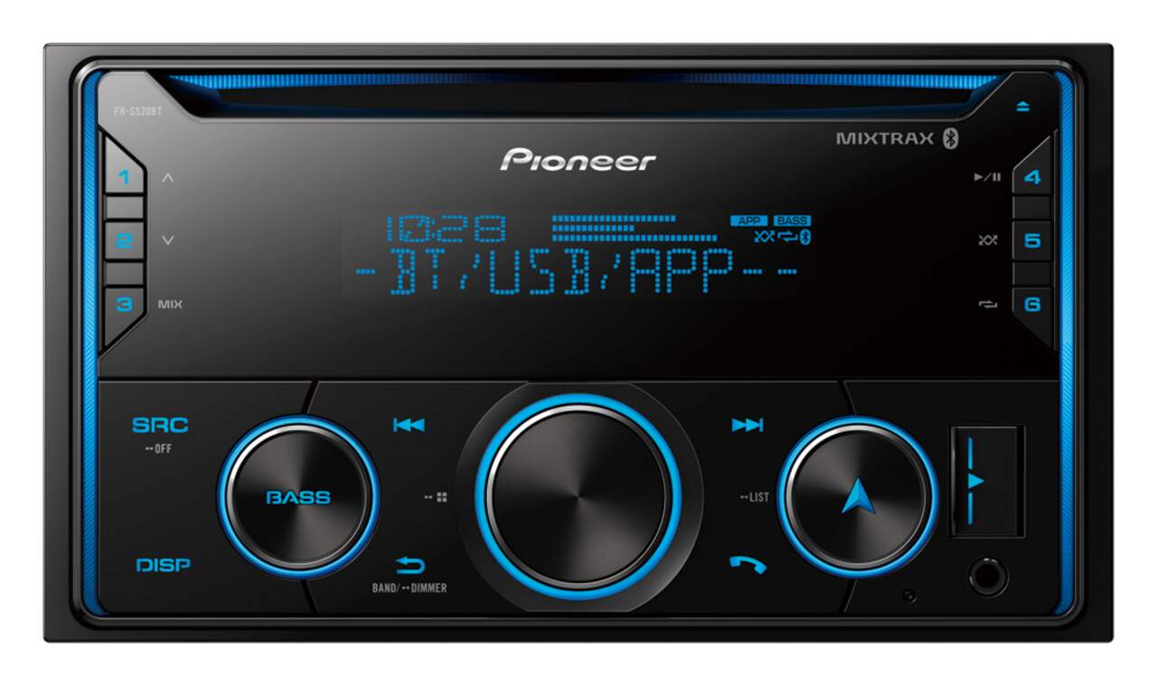 Pioneer FH-S520BT Double DIN / CD / USB / AM/FM Car Stereo