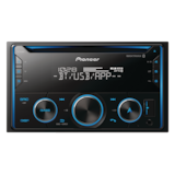 Pioneer FH-S520BT Double DIN/CD/USB/AM/FM Car Stereo Receiver with Bluetooth Front_Flat