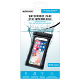 Bluehive Universal IPX7 Waterproof Phone Protector, Smartphone Case/Bag All Devices up to 6.25-in x 3.25-in, Black Front_Flat