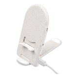 Socle de recharge sans fil Bluehive 15 W, paille, blanc Front_Three_Fourths_Angled_Left