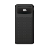 Bluehive 10,000 mAh Power Bank with Type-C Cables, Black Front_Flat