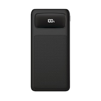 Bluehive 10,000 mAh Power Bank with Type-C Cables, Black
