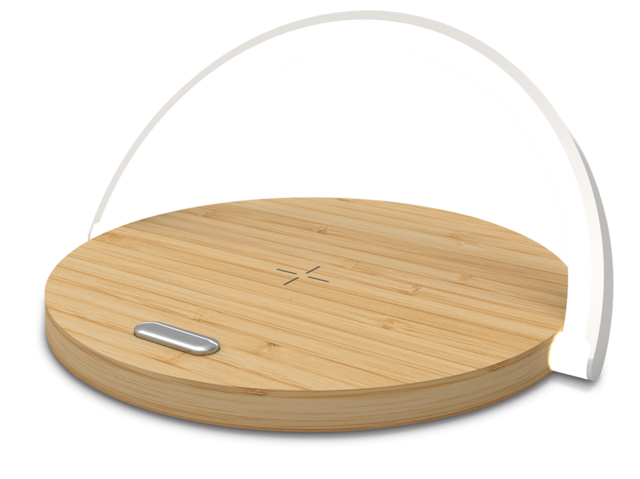 Bluehive 10W Bamboo Wireless Charging Pad with Arch LED Light