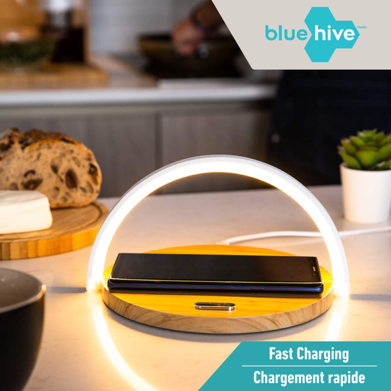 Bluehive 10W Fabric Wireless Charging Stand, Compatible With Most