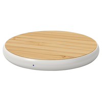 Bluehive Bamboo Wireless Charging Pad, Compatible with all Qi-Enabled Devices Front_Elevated