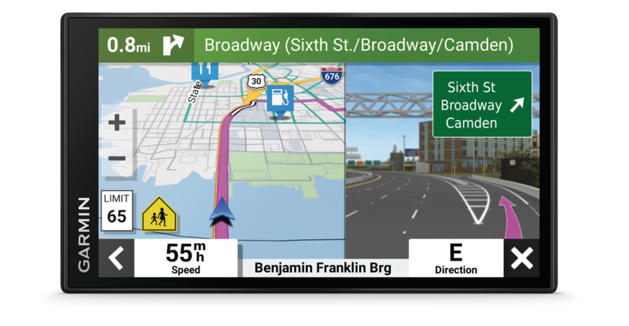 Garmin DriveSmart 66 Car GPS Navigator with Bright, Crisp High-Resolution  Maps, 6-in