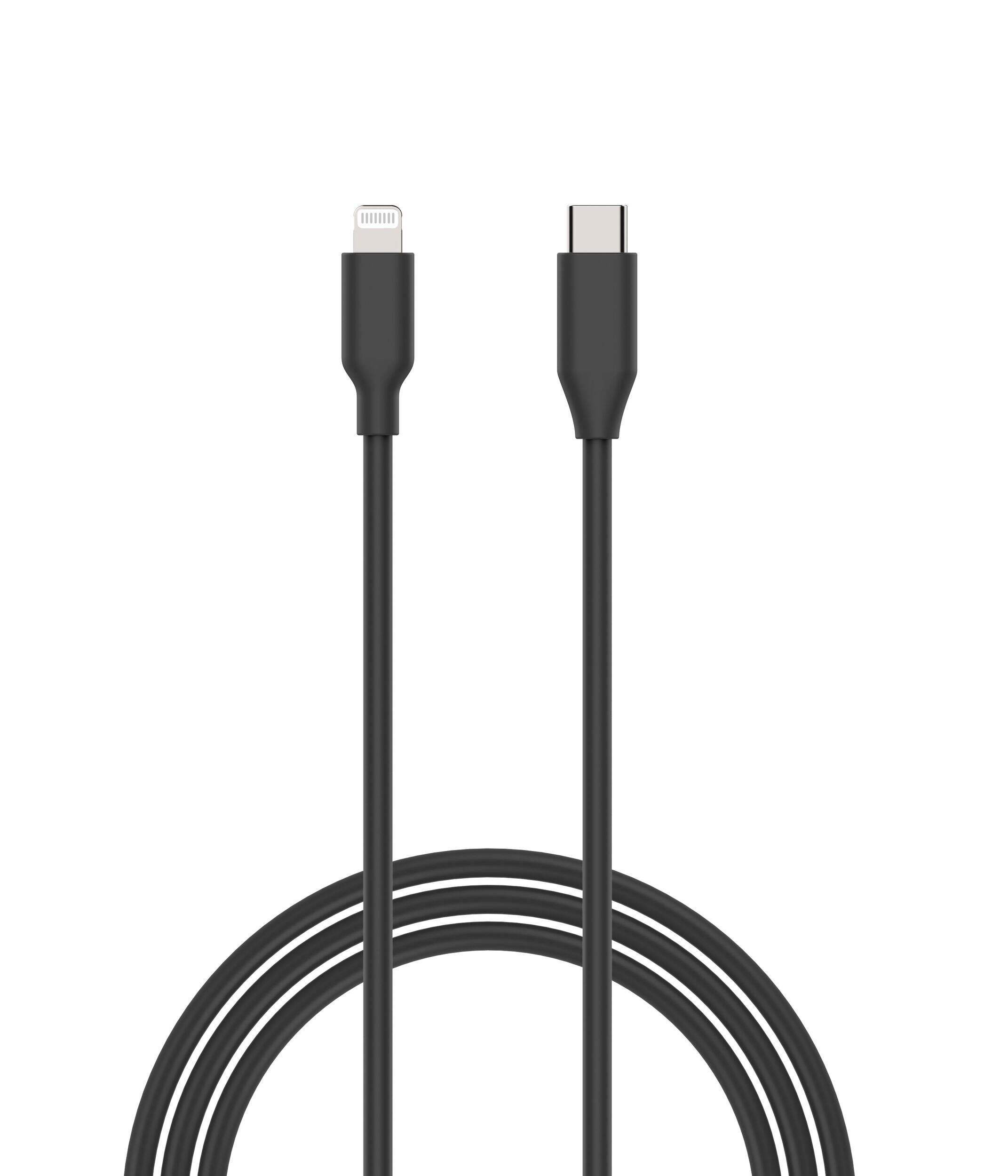 Bulk Fast Charge 8-Pin Lightning to Type-C Charging Cable, Compatible with Apple Devices Front_Flat