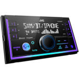 JVC KW-X850BTS Double DIN Digital Media Receiver with Bluetooth & Alexa Built-In Front_Angled_Right