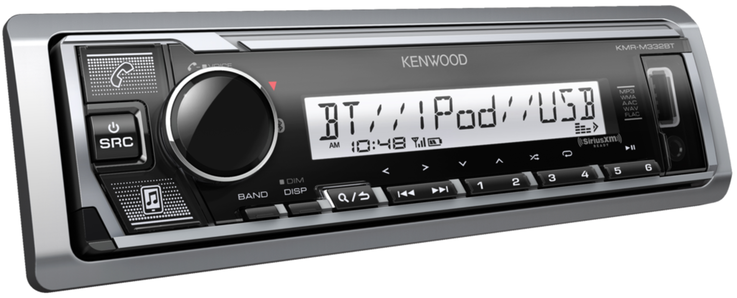 KENWOOD KMRM332BT Marine Digital Media Receiver with Bluetooth, Front