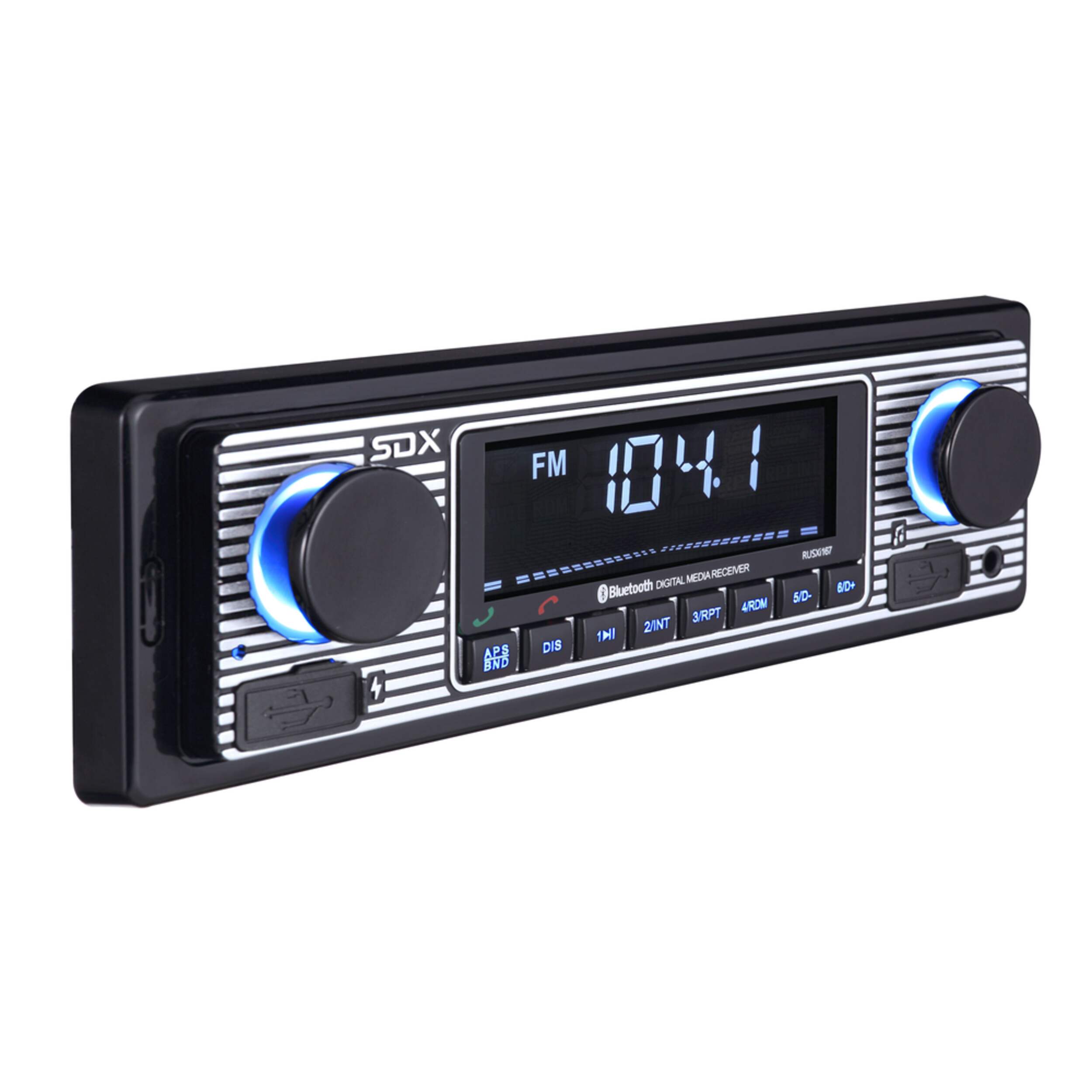 Sondpex SDX RUSX-i167 Audio Vintage-Style Bluetooth Receiver Front_Angled_Right