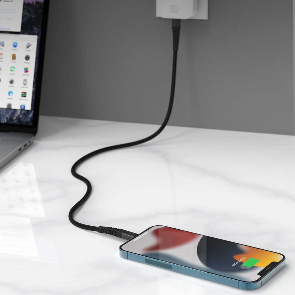 Scosche Strikeline™ Heavy Duty USBA to Lightning Cable, Apple MFi