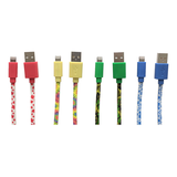 SMART Accessories Printed Lightning Cable, Assorted, 3-ft Composite_or_Mixed