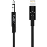 Belkin 3.5 mm Audio Cable with Lightning Connector, Black
