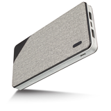 Bluehive 10,000 mAh Fabric Power Bank with Power Indicator, Battery Charge Indicator Front_Three_Fourths_Angled_Left