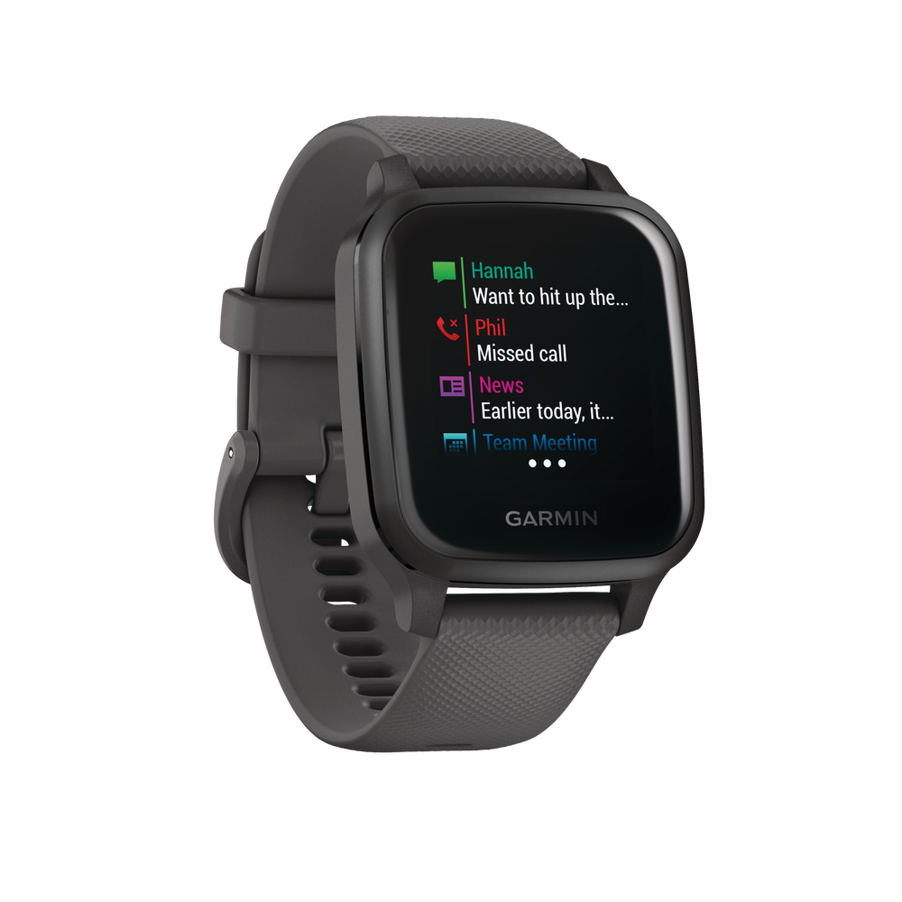 Garmin Venu SQ Smartwatch with Heart Monitoring Features, Black