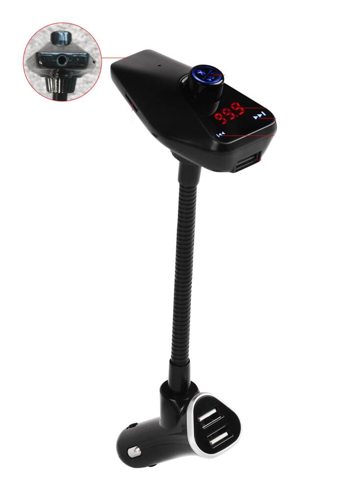 gooseneck bluetooth fm transmitter