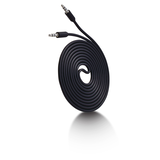 Câble auxiliaire Bluehive pour tout téléphone, tablette, iPod et portable, noir, 6&nbsp;pi Front_Angled_Right