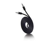 Bluehive ¿ Câble auxiliaire, pour tout téléphone, tablette, iPod et portable, noir, 3 pi