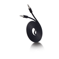 Bluehive Aux Cable, for Any Phone, Tablet, iPod & Laptop, Black, 3-ft