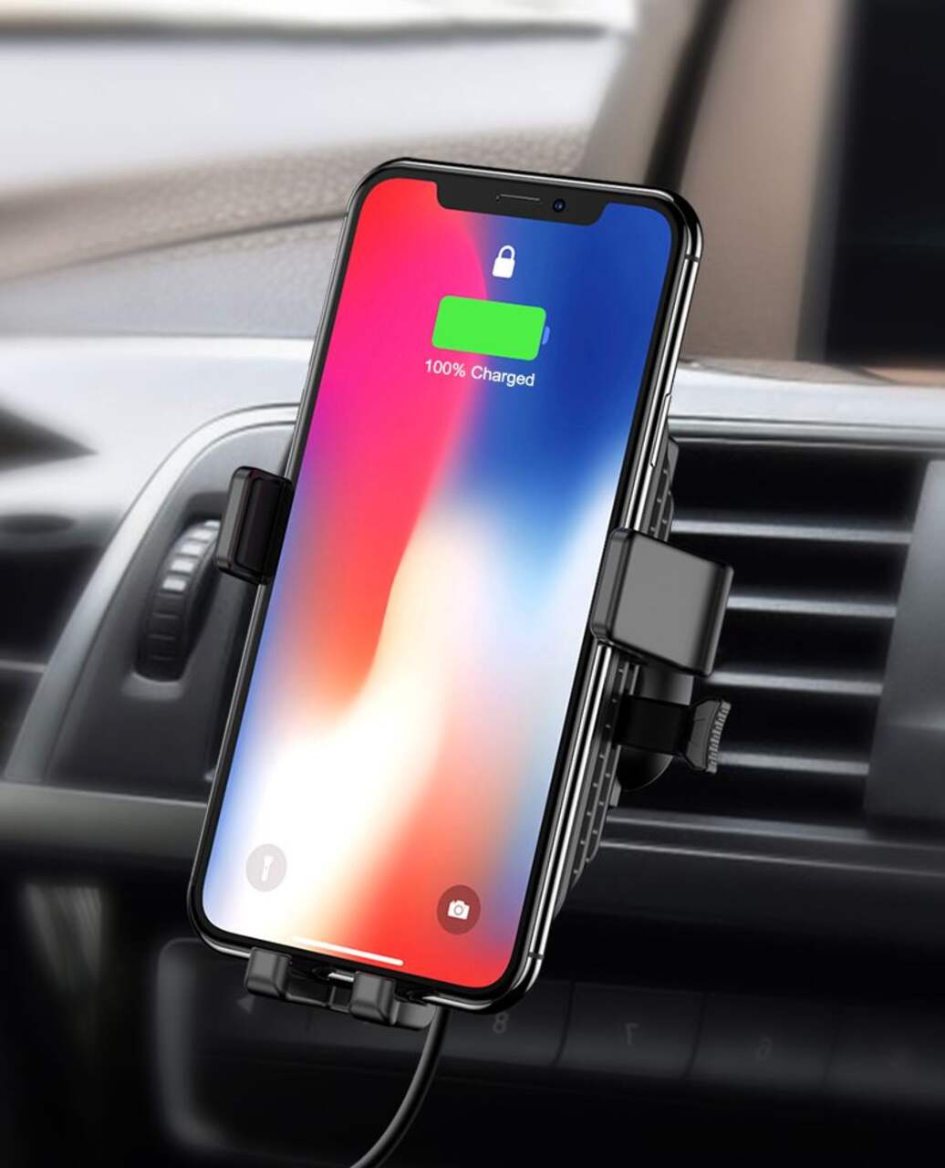 support pour téléphone portable voiture installer air gravité debout 360  Car Phone Holder compatible Smartphone iPhone
