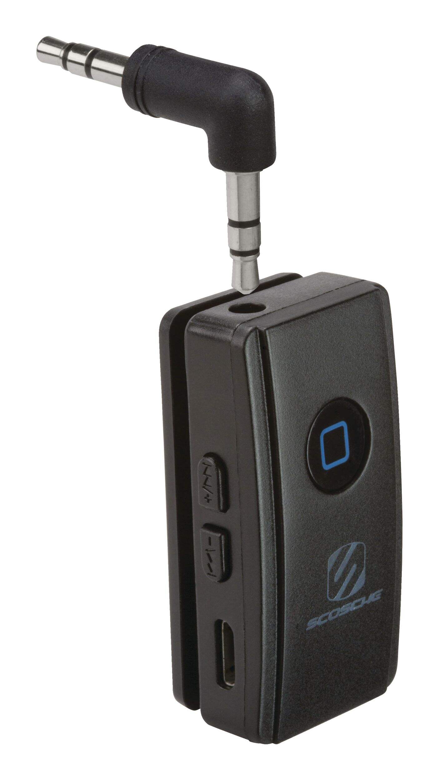 Scosche Universal Bluetooth Wireless Remote Receiver, Hands Free, Audio Streaming Front_Angled_Right